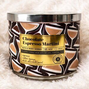 Bath & Body Works Chocolate Espresso Martini 3-Wick Candle 14.5 oz NEW